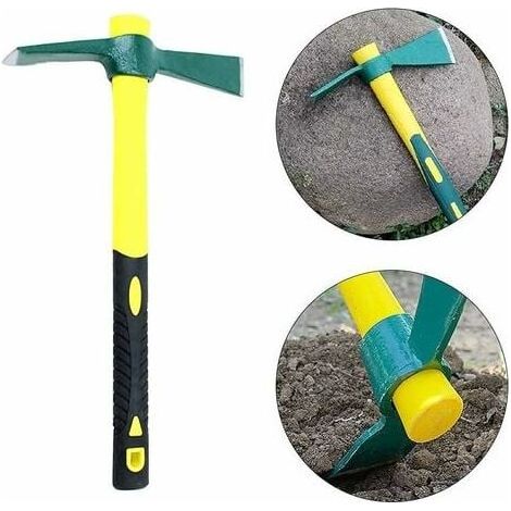 Houes Mini pioche outils jardinage désherbage Mini pioches en acier manche en fibre de verre arbre pioches jardinage outils agricoles (1/5)
