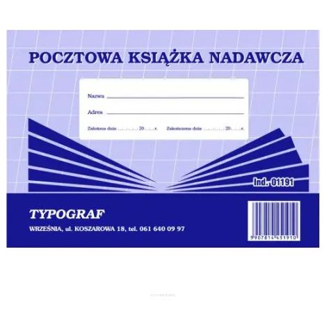 Registro di spedizione postale A5