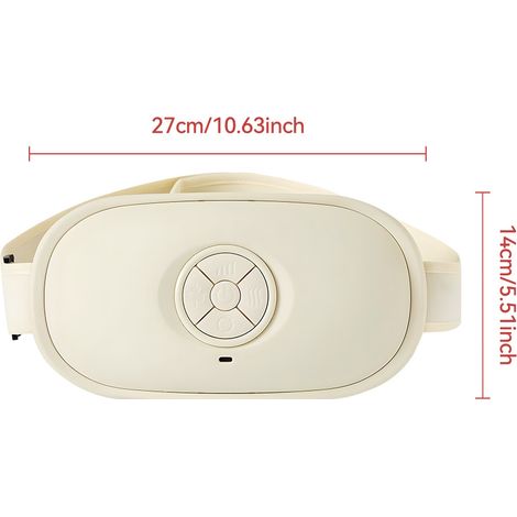 Masajeador abdominal inteligente con masaje 360°, calor rojo y 3 niveles de intensidad (1/5)
