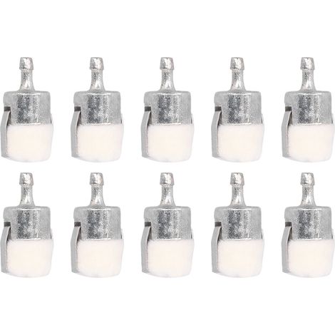 Confezione da 10 filtri carburante in feltro – kit professionale per tubi del carburante – per macchine da giardino