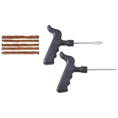 Kit de réparation pneu tubeless 8 pièces - Pneu tubeless route - Réparation pneu extérieur en cas de crevaison - voiture - vélo (1/5)