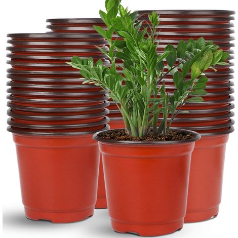 Lot de 110 pots en plastique de 15,2 cm pour semis succulents, coupe et transplantation (1/5)