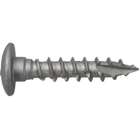 Verzinkte Pfostenfußschraube - 10x50 - 25 Stück