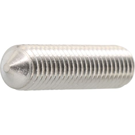 Gewindestift mit Spitze M6x8 Madenschrauben Innensechskant, Edelstahl A4 - 200 ST