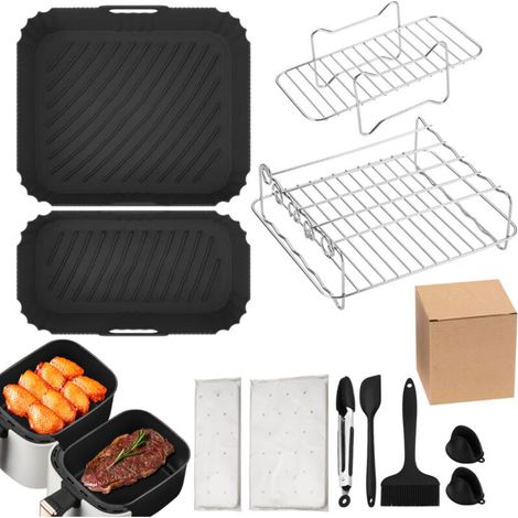 Accessoires Pour Friteuses à Air, Accessoires,Kit DAccessoires à -DOUble Xl Pour 7,6l-9,5l,Accessoires Air Fryer-DOU (1/4)