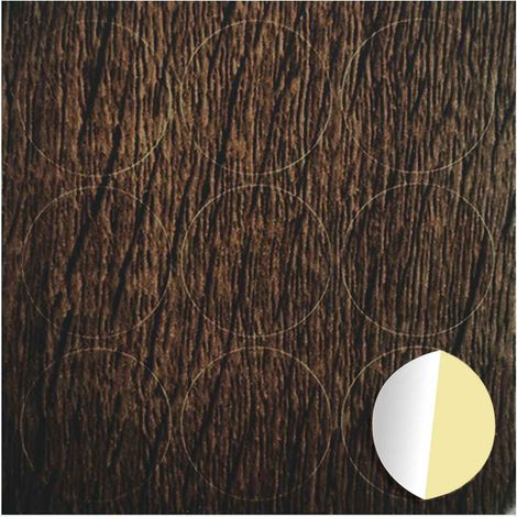 Self-adhesive Screw Cover 12 pcs Brown Oak Ø 20 x 0.5 mm vidaXL