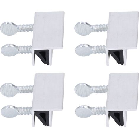 Lot de 12 verrous de sécurité en alliage d'aluminium pour fenêtres coulissantes, utilisables verticalement ou horizontalement pour portes-fenêtres coulissantes de patio. (1/5)