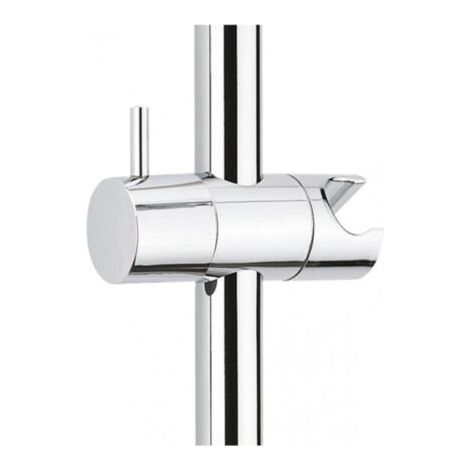 Curseur barre de douche ajustable 18 mm – Support douchette en ABS chromé – Installation facile – Design moderne