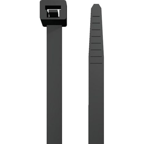Weidmuller Bridas de PVC negro 1000 mm paquete de 50