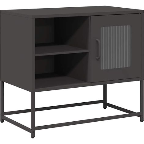 Maison Exclusive - TV-Schrank Schwarz 68x39x60,5 cm Stahl