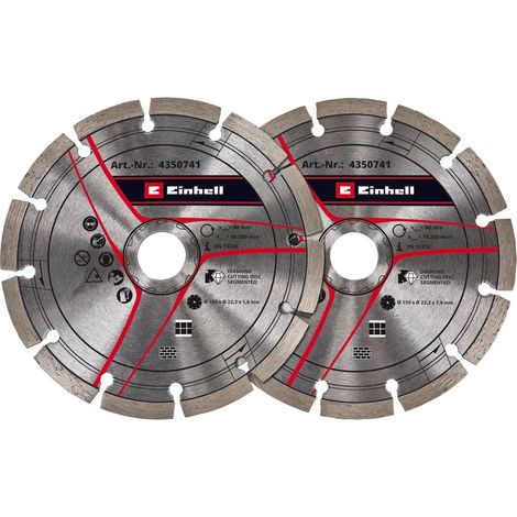 EINHELL Kit de disques de coupe diamant 150mm (1/2)