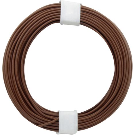 Donau Elektronik 105-8 Schaltdraht 1 x 0.20 mm² Braun 10 m
