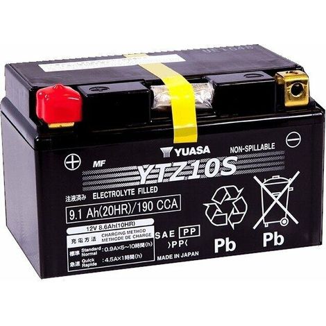 YUASA YTZ10S 12V 8.6AH YTZ10SWC MOTORRADBATTERIE
