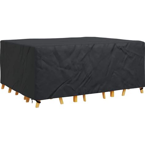 Housse pour mobilier d'extérieur Noir 240 x 190 x 90 cm 600D CFW65620 (1/5)
