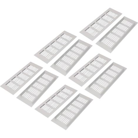 Garderobenschrank Aluminiumlegierung Lüftungsgitter 225mm x 80 mm 15 10st