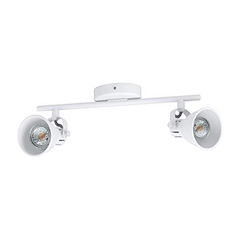 Faretto da Soffitto Led 2 Luci GU10 Bianco Lampada Plafoniera Interno Seras EGLO (1/4)