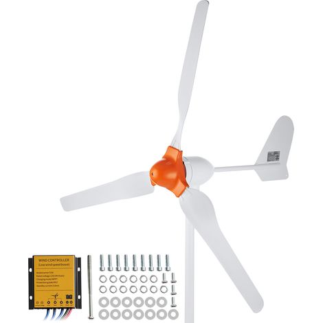 Mophorn 800 W Windturbinengenerator, 12 V 3-Blatt-Windkraft-Kit mit MPPT-Controller, einstellbare Windrichtung und 2,5 m/s Startgeschwindigkeit, für Zuhause, Bauernhof, Wohnmobile, Boote