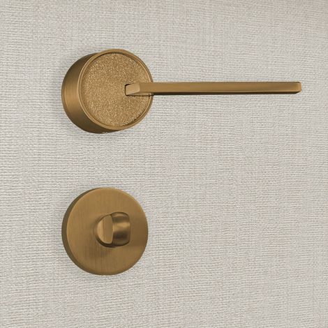 Poignée de porte design à condamnation finition aspect bronze Gulia - KATCHMEE  - KatchMee