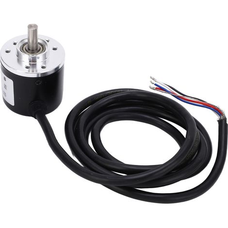 Fotoelektrischer Drehgeber mit Getriebemotor, Inkrementalgeber, 6 mm D-Typ-Abtriebswelle, 5–24 V, HAJ100P/R (1/5)