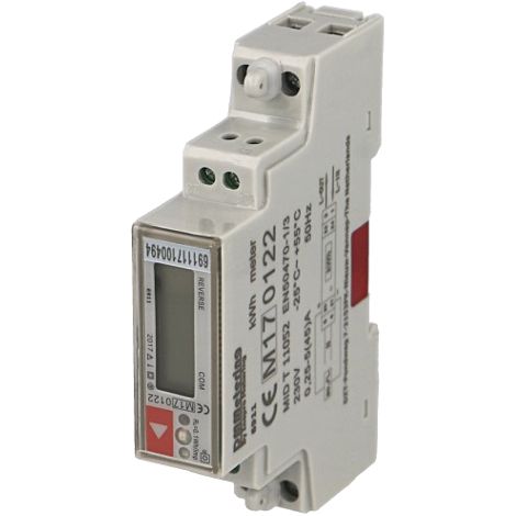 Compteur électrique monophasé multifonction 45A, certifié MID