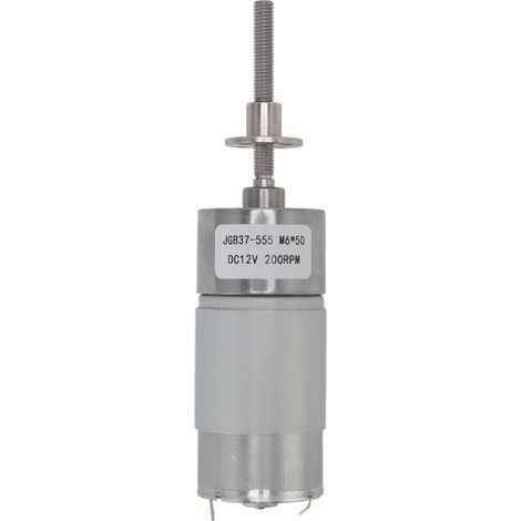 Moteur à engrenages DC 12V 200 RPM avec boîtier en aluminium et bride M6 (1/5)
