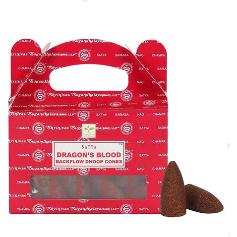 24 cônes d'Encens Dragon's Blood à refoulement Nag Champa (1/2)