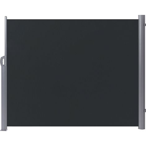 Tenda Laterale da Sole Estraibile Per Giardino Rettangolare 160 x 300 cm Grigio Grafite Dorio