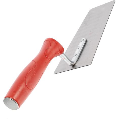 Truelle à Plâtre Spatule à Enduire Manche en Plastique en Acier Outil de Nivellement et Façonnage pour Maçonnerie pour Travaux de Finition (1/5)