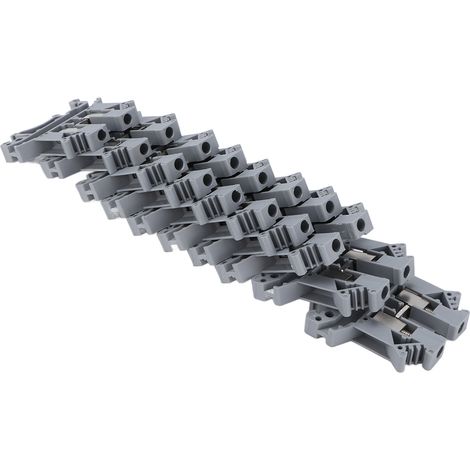 Borne à vis 100 pièces, bloc de jonction rail DIN, bornier électrique 690V 32A, modèle UK‑2.5B, sertissage universel. (1/5)