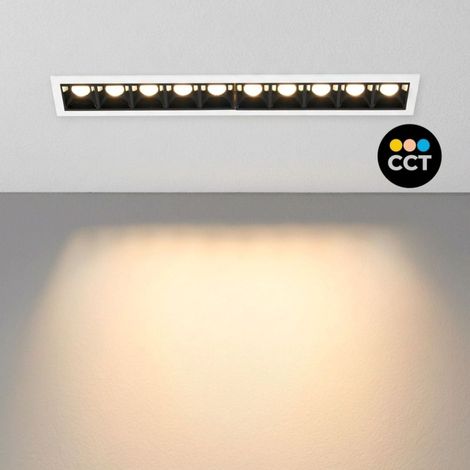 Foco Lineal LED Empotrable 14W - CCT - UGR18 - CRI90 - IP20 (1/5)