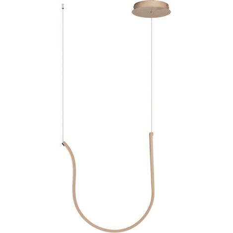Lampada a sospensione ARQUA LED in metallo verniciato 52 cm ORO (1/4)