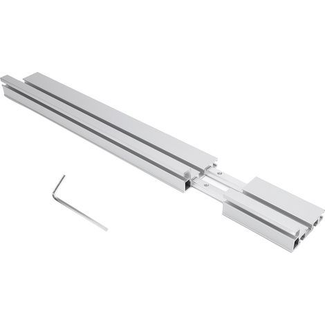 Gehrungsanschlag aus Aluminiumlegierung, verstellbare Teleskopverlängerung von 50 bis 86 cm für die Holzbearbeitung (1/5)
