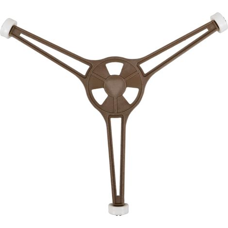 Angoily Support Plateau Micro-ondes - Roues de Guidage Universelles Base Triangulaire Robuste, Roulement Fluide, Compatible Standard, Accessoire Installation Rapide (1/5)