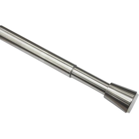 Gardinia Bastone Estensibile per Tenda, Fissaggio Senza Trapano né Viti, Acciaio Inox, Diametro 23/26 cm, Lunghezza 90-140 cm (1/4)