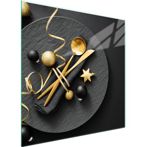 Protezione in vetro per piano cottura 50x52 cm, ideale per Natale (1/5)