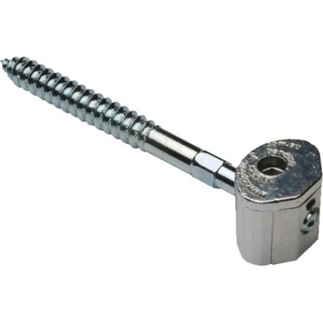 Itar – Ferrure d'assemblage midi ut railbolt – Pour panneau 14 mm – Perçage 42 à 49 mm – Longueur 102 mm – Profondeur 20 mm – Pour montants et traverses