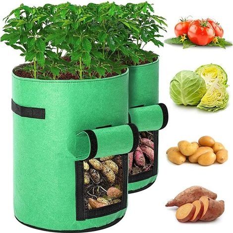 Filtre d'extraction de bulles, 2 pièces,7 gallons, sac de culture pour la maison, jardin, plantes à fruits, Pot de pommes de terre (1/5)