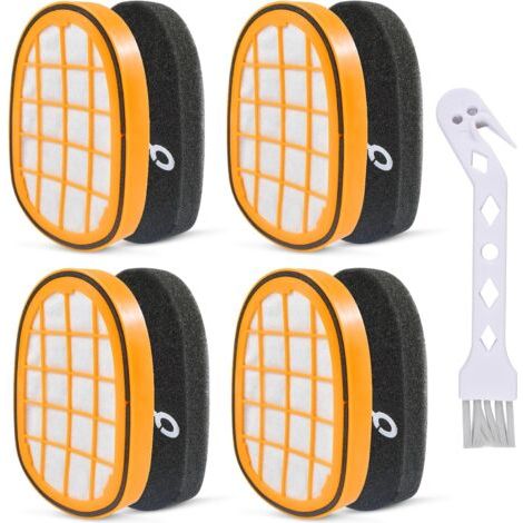 Paquete de 4 filtros de espuma para polvo, filtro para aspiradora, accesorios para filtros de aspiradora, filtro de repuesto universal (1/5)