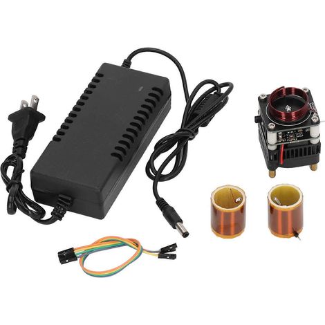 Compatible avec les kits de bobines expérimentales à arc plasma haute fréquence à monter soi-même, utilisés pour les démonstrations de flammes électroniques, 36-48 V CC, prise standard américaine, 100 (1/5)