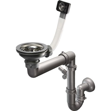 SIFÓN PARA LAVABO DE 1 SENO - CON REBOSADERO DE 3.5" - HJ/S2061 (1/2)