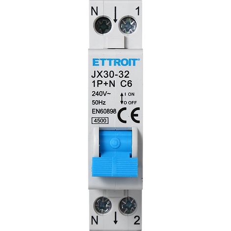 INTERRUPTOR MAGNÉTICO-TÉRMICO COMPACTO ESTRECHO 1P+N I.Corriente nominal (1/3)