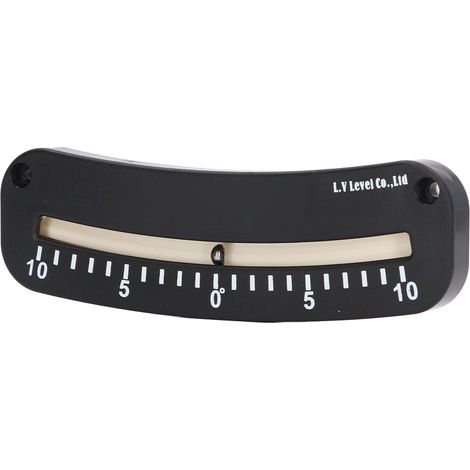 Schlauchneigungsmesser -10° bis 0° bis 10°, Mini-Winkelneigungsmesser mit klarer Skala und Befestigungsloch (1/5)