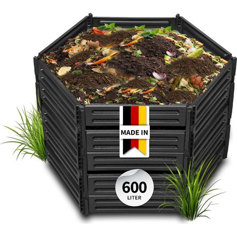 GARANTIA AIR-KING Steckkomposter 600 Liter schwarz (1/5)