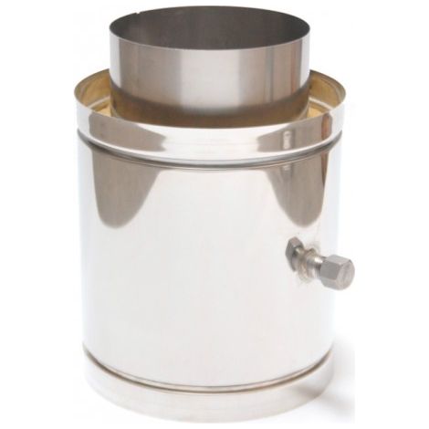 ASTEC Element mit Kondensatablauf Doppelwandig DN113-300 Schornstein Abgas Sanierung 8200-130 (1/2)