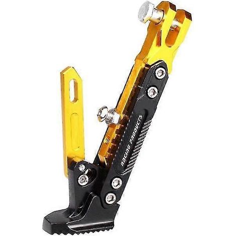 CNC-gefräster Motorrad-Fußständer aus Metall mit fünf Positionen und Höhenverstellung – Gold (1/5)
