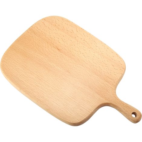 Planche À Pizza En Bois De Hêtre Avec Poignée Ergonomique Pour Servir Steak Et Pâtisserie 33x20cm (1/5)
