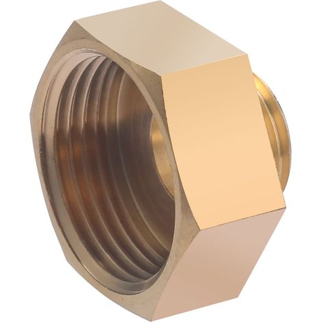 QUICK PLOMBERIE Mamelon à visser laiton M 15 x 21 pour tube en cuivre (1/4)