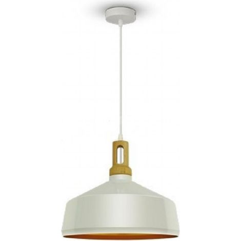Hängendes Licht 1MT E27 Elegant Stylish Ф350mm - Mod. VT-7545 - SKU 3765 - Weiss Holz (1/5)