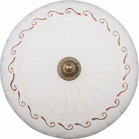 Plafonnier Candellux BRUS blanc verre 30 cm E27 IP20