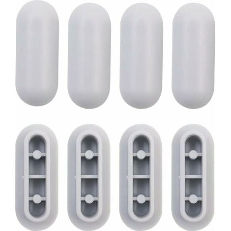 Kit di 4 ammortizzatori universali per sedile WC, ammortizzatori universali per sedile WC, paraurti di ricambio in plastica per WC (1/4)